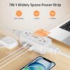 10Ft Power Strip with Surge Protector, 4 Outlets 3 USB Ports Extension Cord, Flat Plug Charging Station for Home Office Desk & College Dorm... 10Ft Power Strip with Surge Protector, 4 Outlets 3 USB Ports Extension Cord, Flat Plug Charging Station for Home Office Desk & College Dorm...