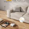 15Ft Long Extension Cord, Surge Protector Power Strip with 8 Outlets & 4 USB Ports (2 USB C), Flat Plug Power Strip Wall Mountable, Desk Charging... 15Ft Long Extension Cord, Surge Protector Power Strip with 8 Outlets & 4 USB Ports (2 USB C), Flat Plug Power Strip Wall Mountable, Desk Charging...