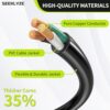 16/3 Black Extension Cord 6 FT (2Pack) Indoor, Short Extension Cord for Laptops, Coffee Makers, Office Home Appliances, 3 Prong Small Resistant... 16/3 Black Extension Cord 6 FT (2Pack) Indoor, Short Extension Cord for Laptops, Coffee Makers, Office Home Appliances, 3 Prong Small Resistant...
