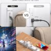 2 Pack Long Extension Cord, 12FT Power Strip Surge Protector with 6 Outlets and 4 USB Ports (2 USB C), Extension Cord with Multiple Outlets, Flat... 2 Pack Long Extension Cord, 12FT Power Strip Surge Protector with 6 Outlets and 4 USB Ports (2 USB C), Extension Cord with Multiple Outlets, Flat...