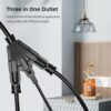 50 FT 3 Outlet Outdoor Extension Cord Waterproof, 16/3 SJTW Black Extension Cord with Multiple Outlets, Heavy Duty 16 Gauge 3-Prong Grounded Power... 50 FT 3 Outlet Outdoor Extension Cord Waterproof, 16/3 SJTW Black Extension Cord with Multiple Outlets, Heavy Duty 16 Gauge 3-Prong Grounded Power...