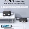 7-in-1 Power Strip, PD GaN 65W USB C Power Strip with 3 USB-C, 2 USB-A Ports and 2500W AC Outlet, Flat Plug Essentials for... 7-in-1 Power Strip, PD GaN 65W USB C Power Strip with 3 USB-C, 2 USB-A Ports and 2500W AC Outlet, Flat Plug Essentials for...