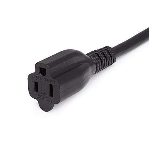 Amazon Basics Extension Cord, 25 Ft, 3 Prong Outlet Extender, Indoor Power Cord, 13 Amps, 125V, Black Amazon Basics Extension Cord, 25 Ft, 3 Prong Outlet Extender, Indoor Power Cord, 13 Amps, 125V, Black