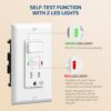 DEWENWILS 15A GFCI Switch Outlet Combo, Tamper-Resistant GFCI Electrical Outlet, 15 Amp GFCI Outlet, Weather Resistant Ground Fault Circuit... DEWENWILS 15A GFCI Switch Outlet Combo, Tamper-Resistant GFCI Electrical Outlet, 15 Amp GFCI Outlet, Weather Resistant Ground Fault Circuit...