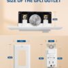 DEWENWILS 15A GFCI Switch Outlet Combo, Tamper-Resistant GFCI Electrical Outlet, 15 Amp GFCI Outlet, Weather Resistant Ground Fault Circuit... DEWENWILS 15A GFCI Switch Outlet Combo, Tamper-Resistant GFCI Electrical Outlet, 15 Amp GFCI Outlet, Weather Resistant Ground Fault Circuit...