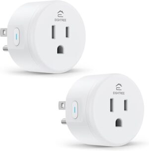 EIGHTREE Smart Plug, Smart Home WiFi Outlet Compatible with Alexa & Google Home, Smart Socket with Remote Control & Timer Function, 2.4GHz WiFi Only EIGHTREE Smart Plug, Smart Home WiFi Outlet Compatible with Alexa & Google Home, Smart Socket with Remote Control & Timer Function, 2.4GHz WiFi Only