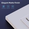 ELEGRP Matte White Standard Decorator Electrical Wall Receptacle Outlet, 15A 125V, 2 Pole 3 Wire, Non-Tamper Resistant, NEMA 5-15R, Self-Grounding,... ELEGRP Matte White Standard Decorator Electrical Wall Receptacle Outlet, 15A 125V, 2 Pole 3 Wire, Non-Tamper Resistant, NEMA 5-15R, Self-Grounding,...