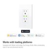 Eve Energy Outlet (Matter) – Smart Outlet & Power Meter, App & Voice Control, No Bridge, Thread, Works with Apple Home, Alexa, Google Home,...
