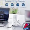 Extension Cord with Multiple Outlets, SMALLRT Flat Plug Surge Protector Power Strip Tower with USB 12 AC Outlets, 6.5FT Ultra Thin Extension Cord... Extension Cord with Multiple Outlets, SMALLRT Flat Plug Surge Protector Power Strip Tower with USB 12 AC Outlets, 6.5FT Ultra Thin Extension Cord...