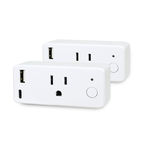 Feit Electric Smart Plug, Works with Alexa and Google Home, No hub Required, 2.4 GHz Network Only, Remote Control from Anywhere 15 Amp, Indoor...