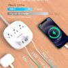 Flat Plug Power Strip, 6ft Ultra Flat Extension Cord - 3 Outlets 4 USB Ports (2 USB C) 22.5W/4.5A Desktop Charging Station, Power Strip No Surge... Flat Plug Power Strip, 6ft Ultra Flat Extension Cord - 3 Outlets 4 USB Ports (2 USB C) 22.5W/4.5A Desktop Charging Station, Power Strip No Surge...