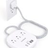 Flat Plug Power Strip, 6ft Ultra Flat Extension Cord - 3 Outlets 4 USB Ports (2 USB C) 22.5W/4.5A Desktop Charging Station, Power Strip No Surge... Flat Plug Power Strip, 6ft Ultra Flat Extension Cord - 3 Outlets 4 USB Ports (2 USB C) 22.5W/4.5A Desktop Charging Station, Power Strip No Surge...