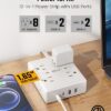 Flat Plug Surge Protector Power Strip, 6ft Ultra Thin Extension Cord with 4 USB (2 USB C Port), 8 Outlets Desk Charging Station, Wall Mountable... Flat Plug Surge Protector Power Strip, 6ft Ultra Thin Extension Cord with 4 USB (2 USB C Port), 8 Outlets Desk Charging Station, Wall Mountable...