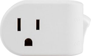 GE Grounded On/Off Power Switch, Plug-In, White, Energy Efficient, Space Saving Design, UL Listed, 15A, 120VAC, 1800W, 25511 GE Grounded On/Off Power Switch, Plug-In, White, Energy Efficient, Space Saving Design, UL Listed, 15A, 120VAC, 1800W, 25511