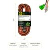 Go Green Power Inc. 16/3 25ft Outdoor Extension Cord with Lighted End - Contractor Grade, Durable, and Moisture Resistant - Ideal for Heavy Duty... Go Green Power Inc. 16/3 25ft Outdoor Extension Cord with Lighted End - Contractor Grade, Durable, and Moisture Resistant - Ideal for Heavy Duty...