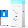 Govee Smart Plug Outlet Extender, 3-Sided Smart Power Strips with 2 Smart Outlets & 2 USB Ports with RGB Night Light, APP & Voice Control, Surge &...