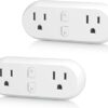 HBN Smart Plug 15A, WiFi Outlet Extender Dual Socket Plugs Works with Alexa, Google Home Assistant, Remote Control with Timer Function, No Hub...