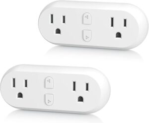 HBN Smart Plug 15A, WiFi Outlet Extender Dual Socket Plugs Works with Alexa, Google Home Assistant, Remote Control with Timer Function, No Hub... HBN Smart Plug 15A, WiFi Outlet Extender Dual Socket Plugs Works with Alexa, Google Home Assistant, Remote Control with Timer Function, No Hub...