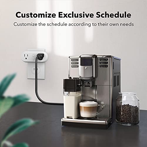 HBN Smart Plug 15A, WiFi Outlet Extender Dual Socket Plugs Works with Alexa, Google Home Assistant, Remote Control with Timer Function, No Hub...