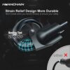 HUANCHAIN 50 FT 16 Gauge Black Indoor Outdoor Extension Cord Waterproof, Flexible Cold Weather 3 Prong Electric Cord Outside, 13A 1625W 125V 16AWG...