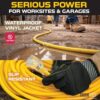 IRON FORGE CABLE 2 Pack of 25 Foot Outdoor Extension Cords - 12/3 SJTW Heavy Duty Lighted Yellow Extension Cable with 3 Prong Grounded Plug for... IRON FORGE CABLE 2 Pack of 25 Foot Outdoor Extension Cords - 12/3 SJTW Heavy Duty Lighted Yellow Extension Cable with 3 Prong Grounded Plug for...