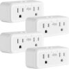 KMC Smart Plug Duo 4-Pack, 2-Outlet Wall Plug Extender, Smart Outlet Splitter for Smart Home, Compatible with Google & Alexa, No Hub Required, WiFi... KMC Smart Plug Duo 4-Pack, 2-Outlet Wall Plug Extender, Smart Outlet Splitter for Smart Home, Compatible with Google & Alexa, No Hub Required, WiFi...