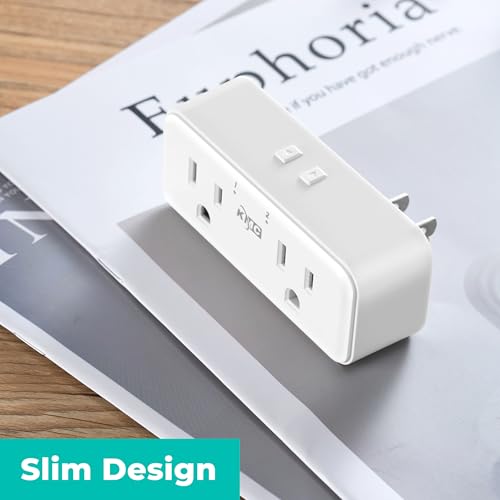 KMC Smart Plug Duo 4-Pack, 2-Outlet Wall Plug Extender, Smart Outlet Splitter for Smart Home, Compatible with Google & Alexa, No Hub Required, WiFi... KMC Smart Plug Duo 4-Pack, 2-Outlet Wall Plug Extender, Smart Outlet Splitter for Smart Home, Compatible with Google & Alexa, No Hub Required, WiFi...
