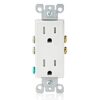 Leviton 15 Amp Decora Tamper-Resistant Duplex Electrical Wall Outlet, 10 Pack, T5325-WMP, White