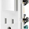 Leviton Decora Combination Switch and Tamper-Resistant Receptacle, T5625-W, White Leviton Decora Combination Switch and Tamper-Resistant Receptacle, T5625-W, White