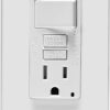 Leviton GFCI Switch Outlet Combo, 15 Amp, Self Test, Tamper-Resistant with LED Indicator Light, Saves Space, GFSW1-W, White Leviton GFCI Switch Outlet Combo, 15 Amp, Self Test, Tamper-Resistant with LED Indicator Light, Saves Space, GFSW1-W, White