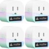 meross Matter Smart Plug Mini, FFS Easy Setup, 100% Privacy Smart Outlet, Compact Size, Support Apple Home, Alexa, Google Home with Schedule and...