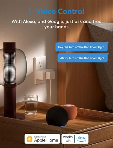 Meross Smart Plug Mini Support Apple HomeKit, Siri, Alexa, App Control, Timer, 15A & Reliable WiFi Outlet, No Hub Needed, 2.4G WiFi Only, 4 Pack Meross Smart Plug Mini Support Apple HomeKit, Siri, Alexa, App Control, Timer, 15A & Reliable WiFi Outlet, No Hub Needed, 2.4G WiFi Only, 4 Pack