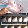 One Beat Small LED Desk Lamp Power Strip 5ft Extension Cord with 3 Outlets 4 USB Ports(2 USB C), 4 Modes, 5 Level Touch Lamp Study Reading Light,...