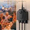 Outdoor Smart Plug, meross Outdoor Wi-Fi Outlet with 3 Independent Sockets Compatible with Apple Homekit, Alexa and SmartThings, Voice & Remote...