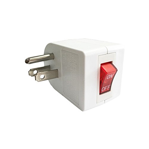 oviitech 3 Pack Grounded Outlet Wall Tap Adapter with On/Off Power Switch,Single Outlet with Switch in White oviitech 3 Pack Grounded Outlet Wall Tap Adapter with On/Off Power Switch,Single Outlet with Switch in White