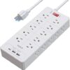 Power Strip Surge Protector 23 in 1, 6ft Extension Cord with 3 USB Ports Smart 3.1A, Multiple Outlet Adapter 20 Outlets, Outlet Extender Cord... Power Strip Surge Protector 23 in 1, 6ft Extension Cord with 3 USB Ports Smart 3.1A, Multiple Outlet Adapter 20 Outlets, Outlet Extender Cord...