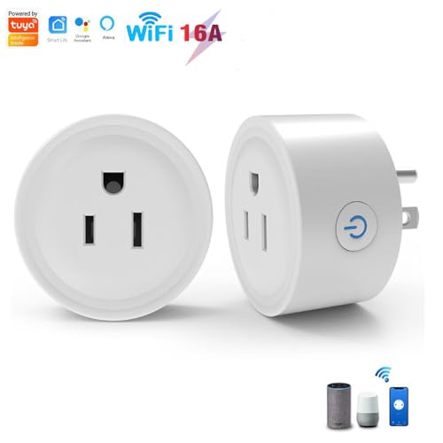 Smart Plug, WiFi Outlet Compatible with Alexa & Google Assistant, Smart Outlet 16A/2200W Max, Smart Home Automation, APP Remote Control,... Smart Plug, WiFi Outlet Compatible with Alexa & Google Assistant, Smart Outlet 16A/2200W Max, Smart Home Automation, APP Remote Control,...