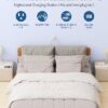 Split Extension Cord 10FT (5FT on Each Side), Single Flat Plug Twin Extension Cord with 4 AC Outlets, 2 USB-A & 3 USB-C(24W/4.8A), Nightstand...