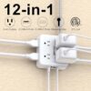 Surge Protector Power Strip - CHCORE 5Ft Braided Extension Cord with 8 Outlets with 4 USB (2 USB C) Charging Ports, Flat Plug Multi Plug Outlet... Surge Protector Power Strip - CHCORE 5Ft Braided Extension Cord with 8 Outlets with 4 USB (2 USB C) Charging Ports, Flat Plug Multi Plug Outlet...