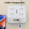 Surge Protector Power Strip - CHCORE 5Ft Braided Extension Cord with 8 Outlets with 4 USB (2 USB C) Charging Ports, Flat Plug Multi Plug Outlet... Surge Protector Power Strip - CHCORE 5Ft Braided Extension Cord with 8 Outlets with 4 USB (2 USB C) Charging Ports, Flat Plug Multi Plug Outlet...