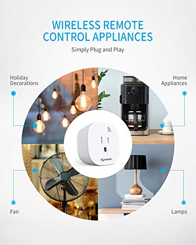 Syantek Remote Control Outlet Wireless Light Switch for Household Appliances, Expandable Remote Light Switch Kit, Up to 100 ft Range, FCC... Syantek Remote Control Outlet Wireless Light Switch for Household Appliances, Expandable Remote Light Switch Kit, Up to 100 ft Range, FCC...