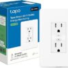 Tapo Smart Plug, Wi-Fi in-Wall Outlet, Matter Compatible, Energy Monitoring, 15A/1800W Max, Works with Alexa, Apple Home, Google Home, SmartThings,...