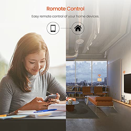 TENDA SP3 (4 Pack) Smart Plug WiFi Outlet Switch, Compatible with Alexa & Google Assistant for Voice Control, Timer & Schedule Function, Compact...