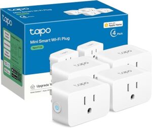 TP-Link Tapo Apple HomeKit Smart Plug Mini, Compact Design, 15A/1800W Max, Super Easy Setup, Works with Siri, Alexa & Google Home, UL Certified,... TP-Link Tapo Apple HomeKit Smart Plug Mini, Compact Design, 15A/1800W Max, Super Easy Setup, Works with Siri, Alexa & Google Home, UL Certified,...
