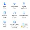 TP-Link Tapo Apple HomeKit Smart Plug Mini, Compact Design, 15A/1800W Max, Super Easy Setup, Works with Siri, Alexa & Google Home, UL Certified,... TP-Link Tapo Apple HomeKit Smart Plug Mini, Compact Design, 15A/1800W Max, Super Easy Setup, Works with Siri, Alexa & Google Home, UL Certified,...
