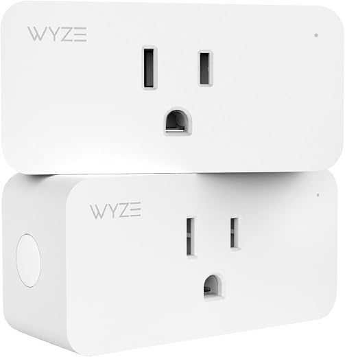 Wyze Plug, 2.4GHz WiFi Smart Plug, Works with Alexa, Google Assistant, IFTTT, No Hub Required, Two-Pack, White Wyze Plug, 2.4GHz WiFi Smart Plug, Works with Alexa, Google Assistant, IFTTT, No Hub Required, Two-Pack, White