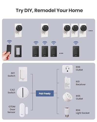 Zoiinet Remote Control Outlet Plug Switch, Buckle Design & Removable Wireless Light Switch, 300 ft, 1500W On Off Power Switch for Household... Zoiinet Remote Control Outlet Plug Switch, Buckle Design & Removable Wireless Light Switch, 300 ft, 1500W On Off Power Switch for Household...